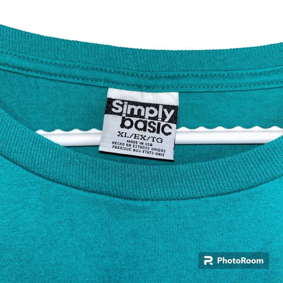 Great Condition Used Vintage Cat T shirt Quilt Teal Size XL Womens - Picture 6 of 6